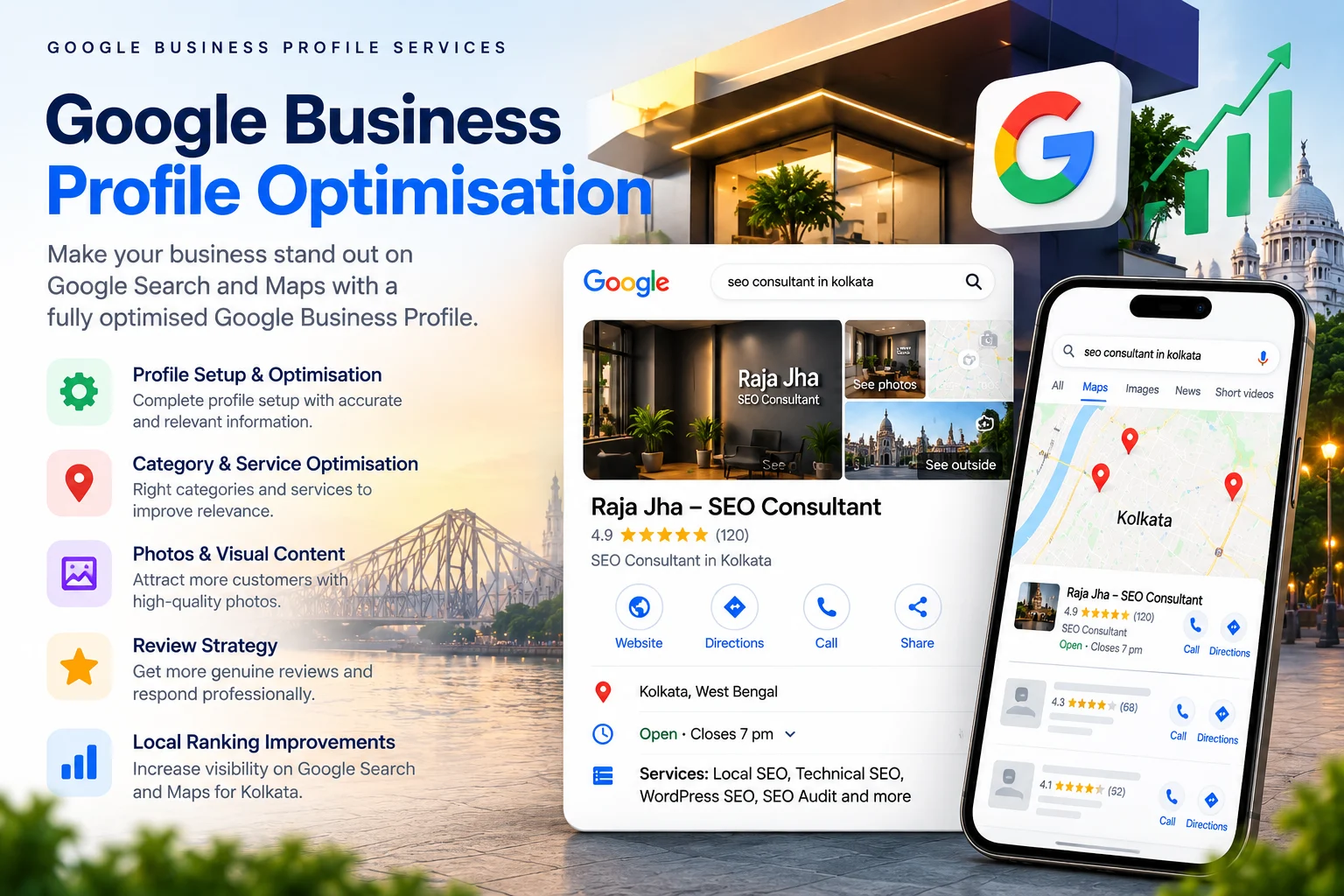Google Business Profile optimisation services for Kolkata businesses